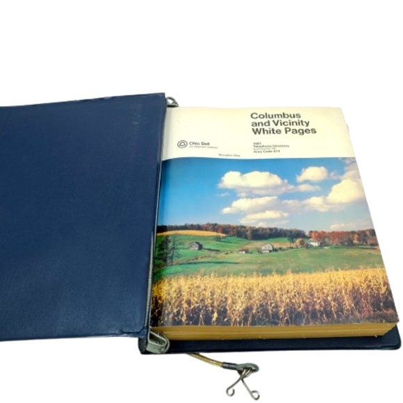 VINTAGE 1985 COLUMBUS OHIO & VICINITY PHONE BOOK WHITE PAGES - Picture 1 of 4